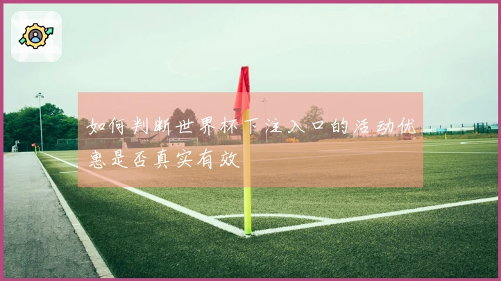 如何判断世界杯下注入口的活动优惠是否真实有效